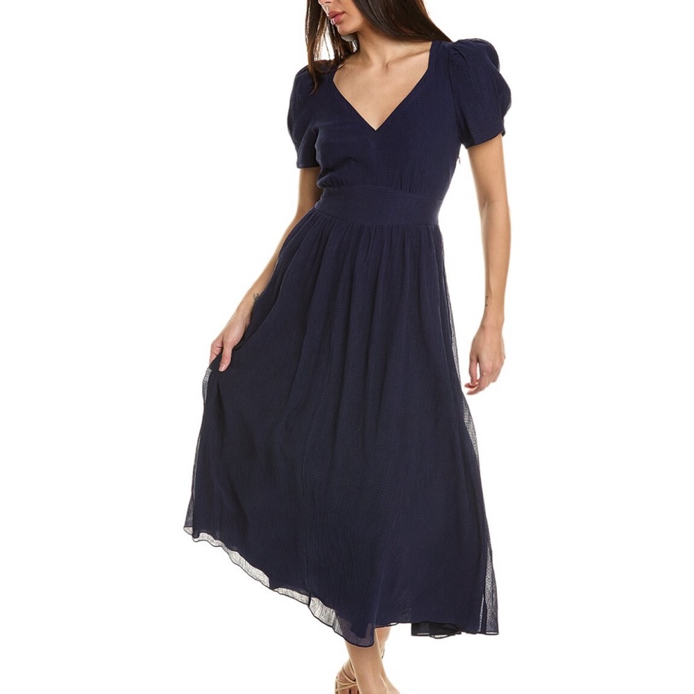 LoveShackFancy Hutchinson Silk-Blend Maxi Dress